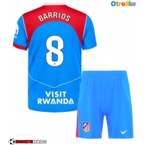 Otroške Nogometnih dresov Atletico Madrid Pablo Barrios #8 Tretji 2025-26 Kratki rokavi (+ hlače)
